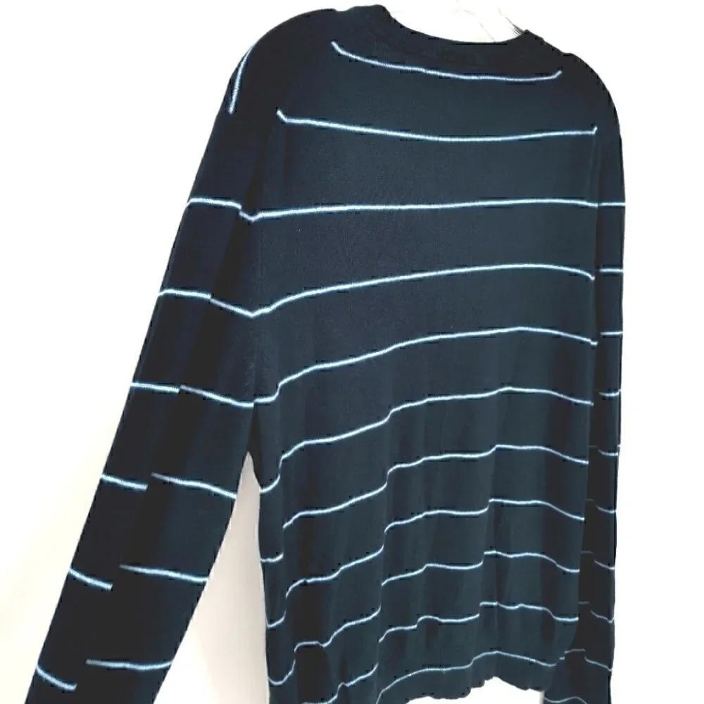 Banana Republic Men's L Silk Cashmere Striped - Picture 10 of 11